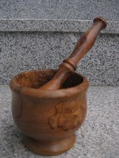 MORTIER PILON BOIS D'OLIVIER 9,5 cm de diamètre