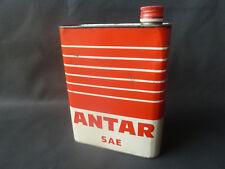 Ancien BIDON D'HUILE VINTAGE ANTAR SAE vieux garage ancienne voiture motor oil