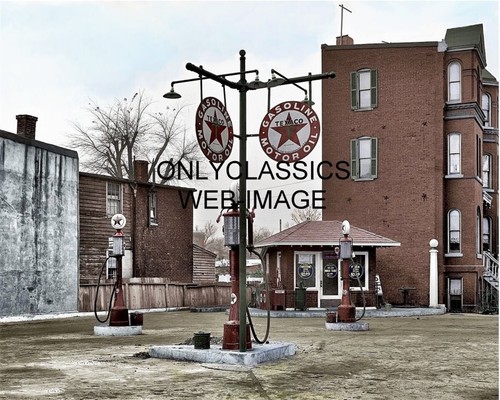 1925 texaco gas station - station, motor