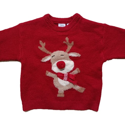 Pull rouge renne - , du