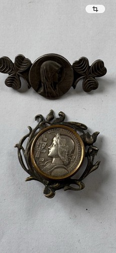Ancienne broche médaille - broche,