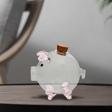 Figurine de cochon en verre