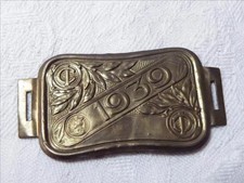 PLAQUE FISCALE TAXE 1939 DE