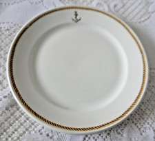 Assiette plate ancre corde