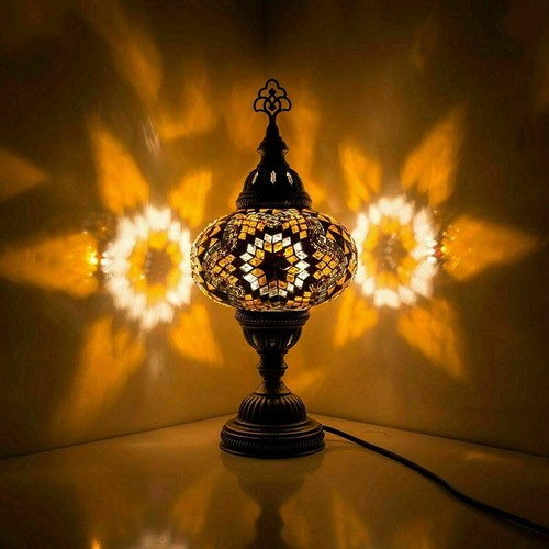 Lampe bureau mosaïque - lampe, en