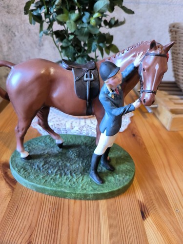 Figurine cheval jockey sur - cheval,