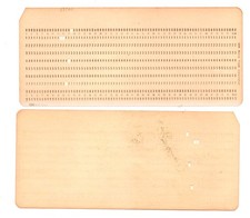 IBM : Ancienne carte perforée utilisée en Argentine INFORMATIQUE RARE