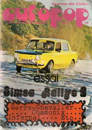 Autopop 1973 simca rallye 2 - simca,