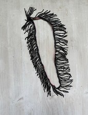 Perles Verre Noir Frange