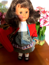 ancienne poupee  mode et travaux marie francoise vintage brune yeux chatain r ne