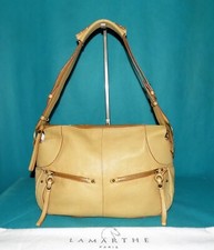 sac LAMARTHE en cuir camel