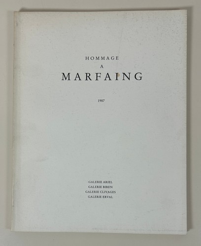 Catalogue hommage marfaing - catalogue,