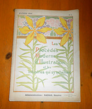 Les Procédés Modernes d'Illustration.1899.n°2.Dellepiane.Art nouveau.Imprimerie.