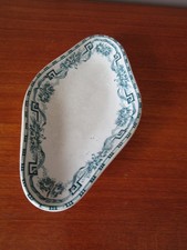 Ravier / Beurrier  Moulin des Loups & Hamage Modèle Athènes décor vert foncé