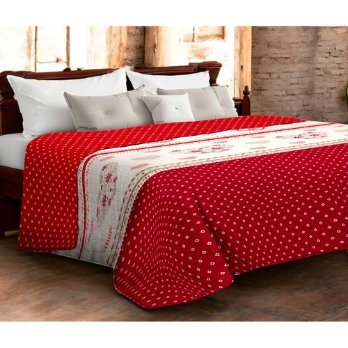 Couvre lit matelassé rouge - rouge, «