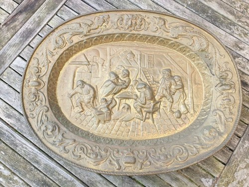 Plat offrandes cuivre - plat, a
