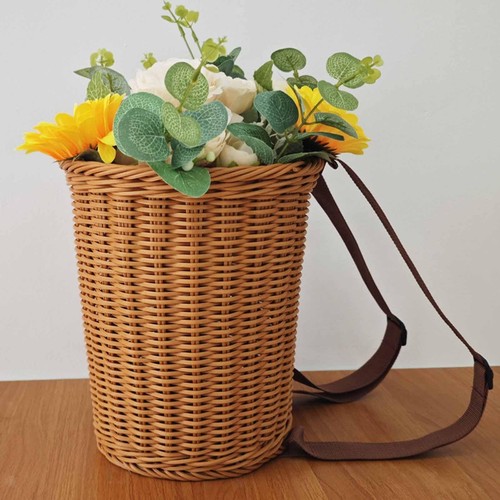 Panier fleurs tressé sac - panier, à