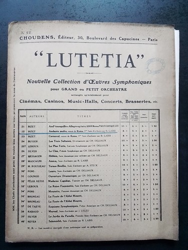 Partition ancienne piano - partition,
