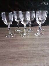 Cristal d'Arques 6 Verres à VIN  BLANC ou PORTO  12 cl modèle DAMPIERRE