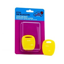 Housse de clé de voiture housse en silicone étui housse de clé jaune pour TOYOTA