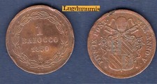 Vatican -  1 Baiocco 1850 Pius