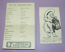 4383/ CARTE ET IMAGE PUBLICITE COINTREAU LIQUEUR