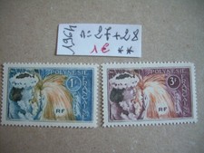 1964 POLYNESIE  n°27 A 28