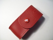 étui cuir rouge victorinox