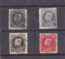 BELGIQUE lot 4 timbres anciens