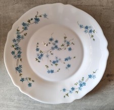 Assiette plate Arcopal Veronica décor Myosotis