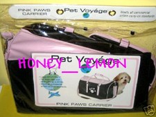 PET VOYAGE PINK PAWS PETS DOGS CARRIER L
