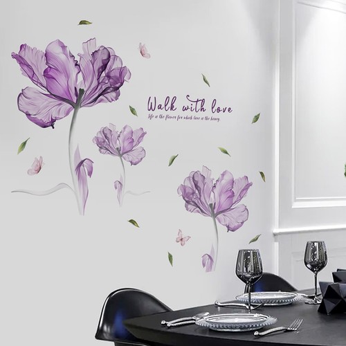 Stickers muraux anglais fleurs