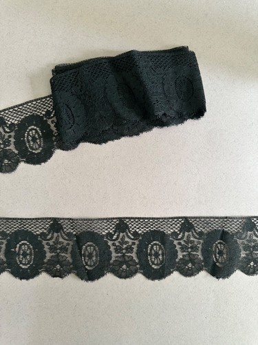 Ancienne dentelle noire calais - noire,