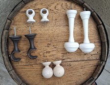 Lot porte embrasse/supports tringle/embouts porte rideaux