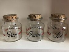 Lot de 3 bocaux Sel, Farine