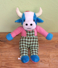 Peluche Doudou Taureau Vache vintage