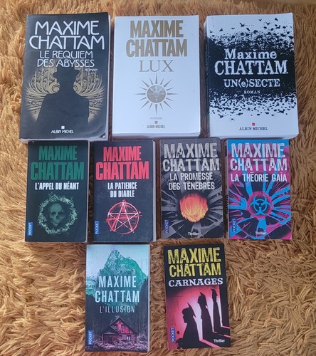 Maxime chattam lot de - -,