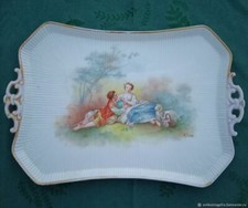 Plateau ancien Scène galante