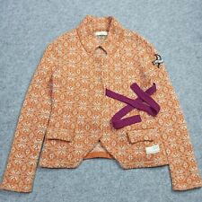 Odd Molly Laine Agneau Cardigan 1 - S ORANGE Drapé Cravate Pull Nordique 233