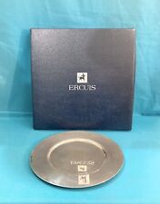 Assiette de présentation ERCUIS métal argenté centre table plat 28,5cm 6/6