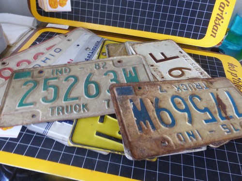 Lot plaques - de,