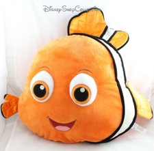 Coussin tête poisson clown DISNEY STORE Le Monde de Némo orange 45 cm (DOU)