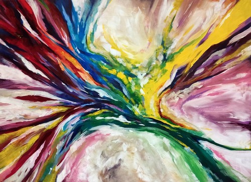 Peinture abstraite voyage - peinture, 5