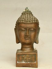 4.9" Old Tibet Buddhism Bronze