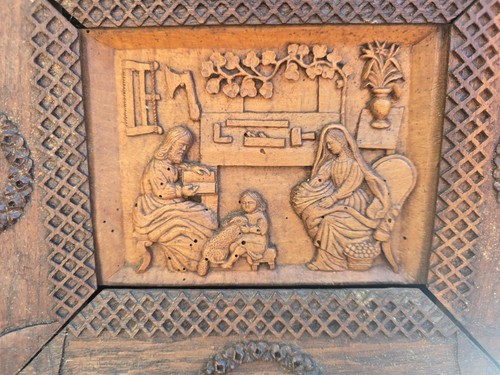 Cadre bois sculpte plaque - cadre,