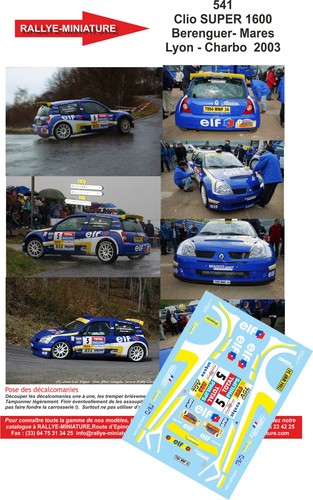 Decals ref 0541 renault - decals,