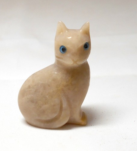 Chat stéatite miniature de - miniature,