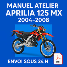 Manuel Atelier Aprilia 125 MX 2004-2008 Revue Technique Moto Français RMT CD PDF