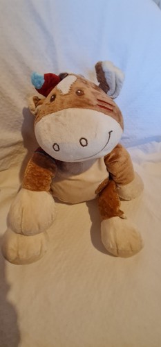 Doudou peluche cheval pinto - peluche,