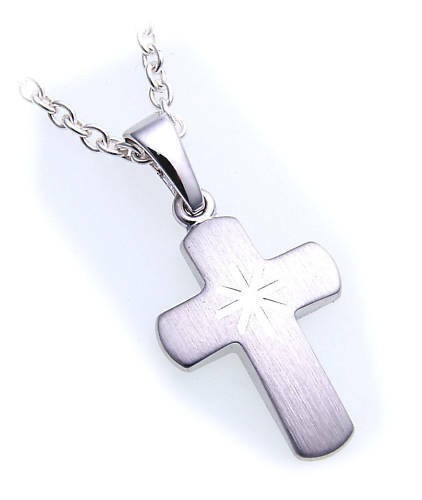 Pendentif croix blanc - pendentif,
